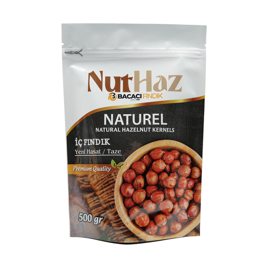 Naturel Çiğ Fındık Doypack 500gr