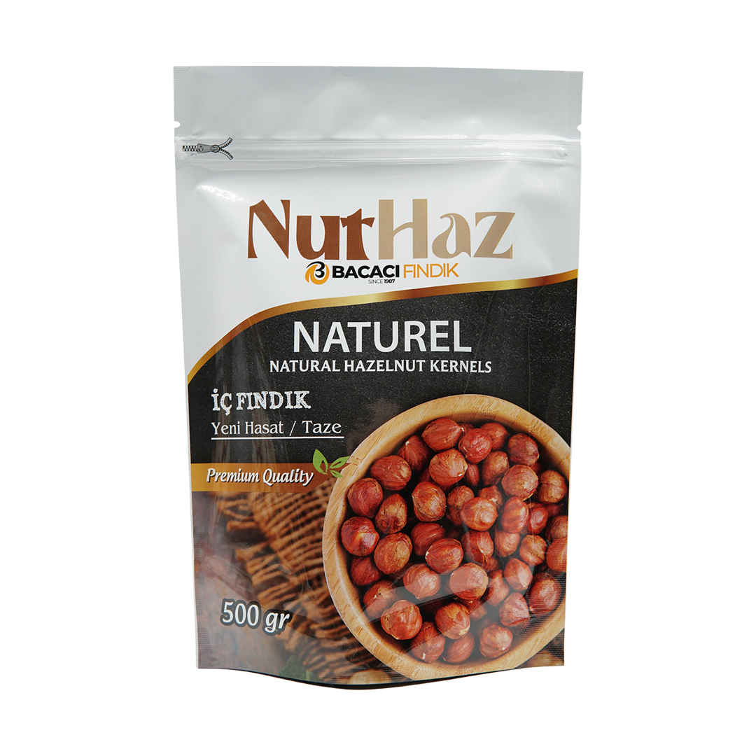 Naturel Çiğ Fındık Doypack 500gr