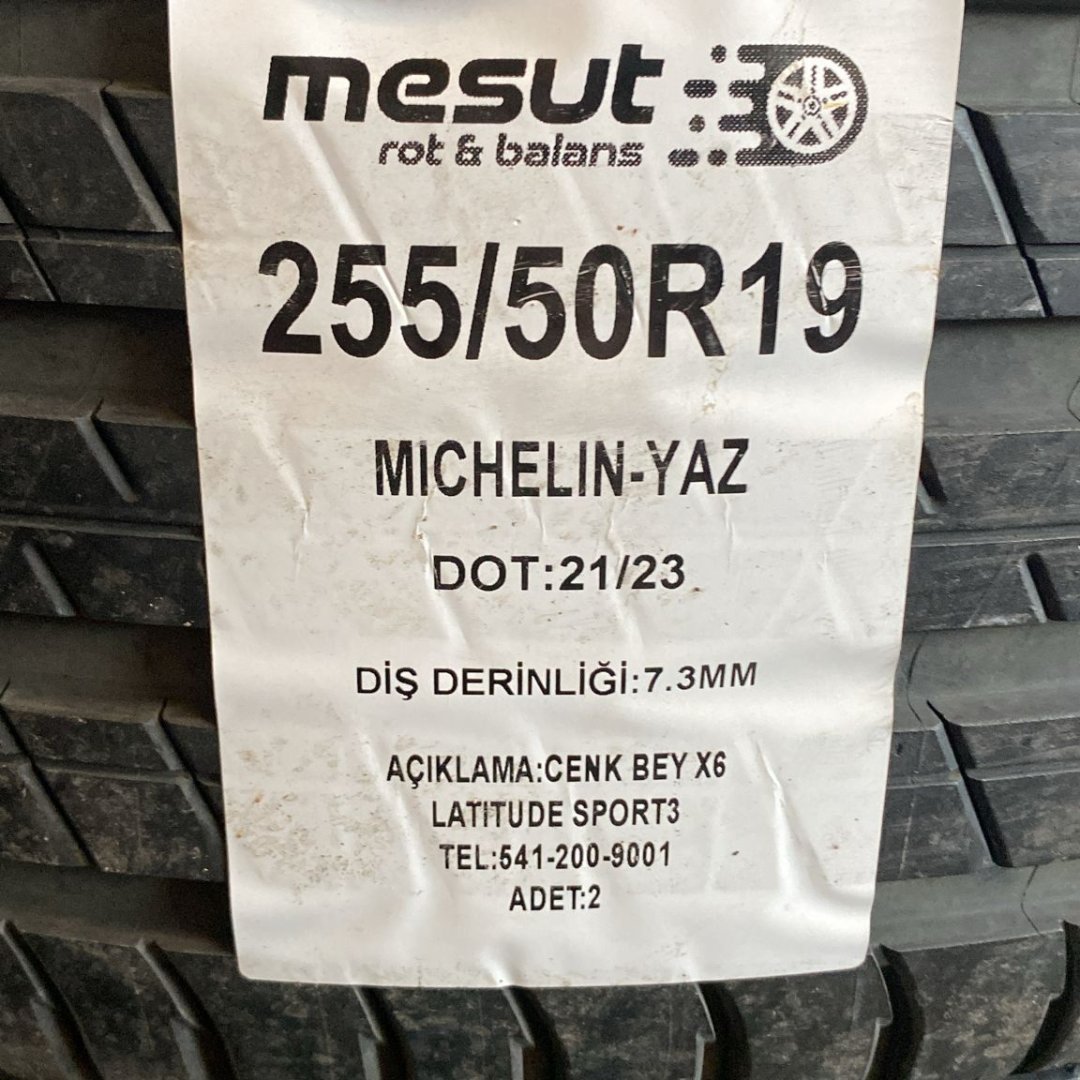 255/50 R19-285/45 R19 MICHELIN LATITUDE SPORT 3 107W ÇIKMA YAZ LASTİĞİ