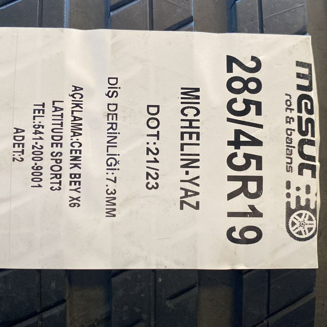 255/50 R19-285/45 R19 MICHELIN LATITUDE SPORT 3 107W ÇIKMA YAZ LASTİĞİ