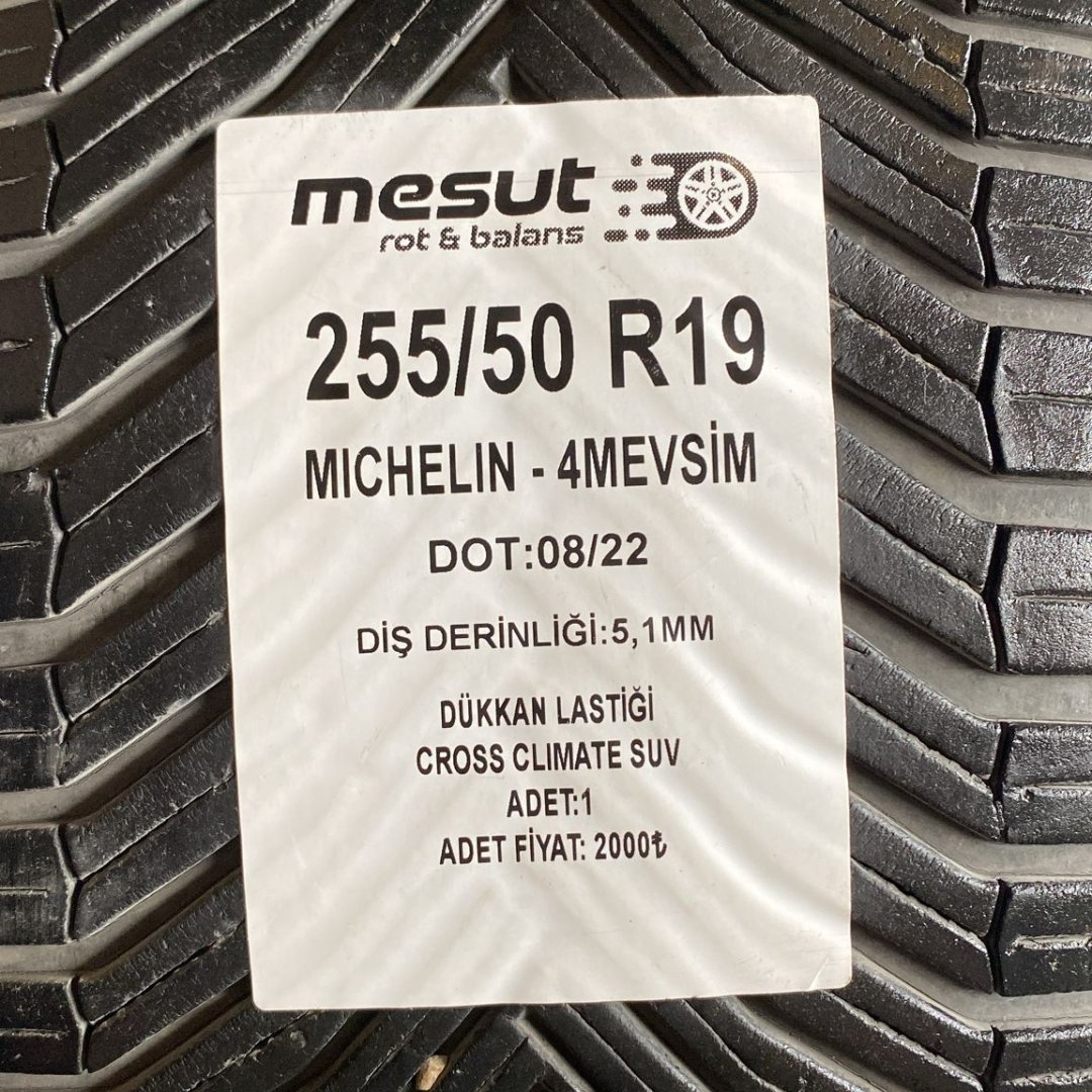 255/50 R19 MICHELIN CROSSCLIMATE SUV DÖRT MEVSİM ÇIKMA LASTİK