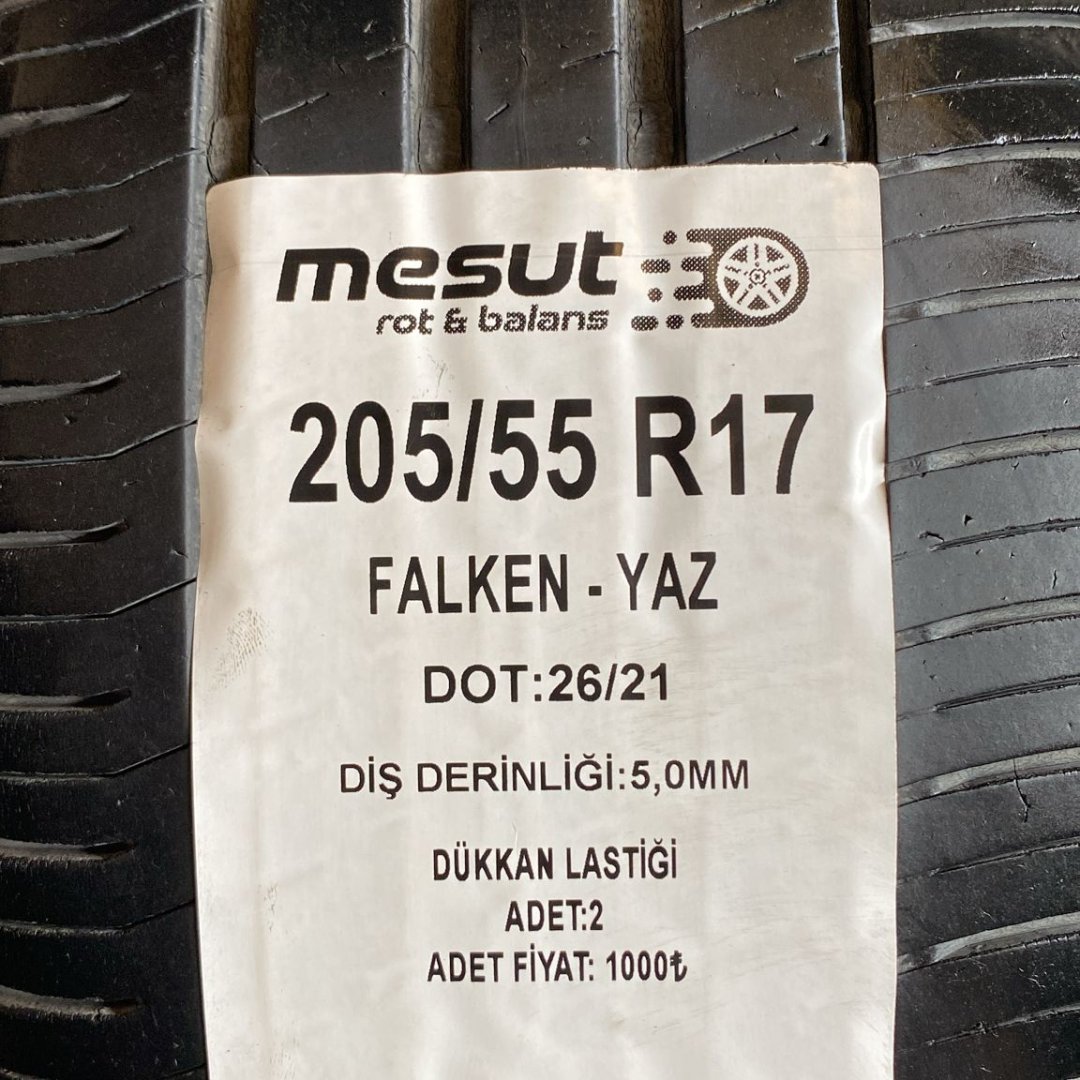 205/55 R17 FALKEN ÇIKMA YAZ LASTİĞİ