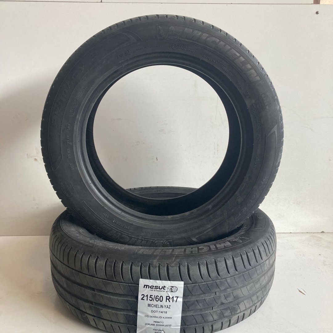215/60 R17 MICHELIN PRIMACY 3 ÇIKMA YAZ LASTİĞİ