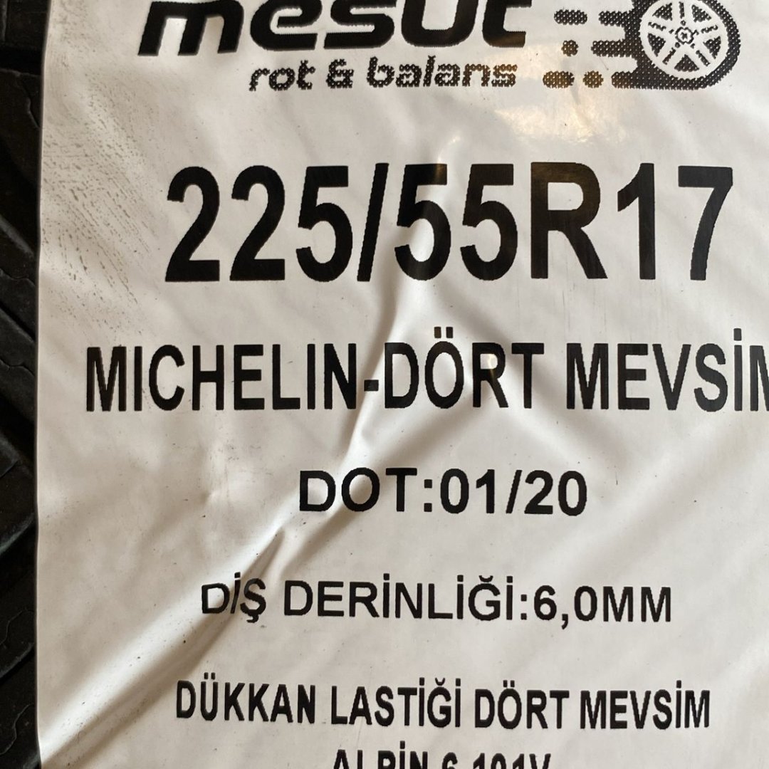 225/60 R18 MICHELIN ALPIN 6 101V ÇIKMA DÖRT MEVSİM LASTİK