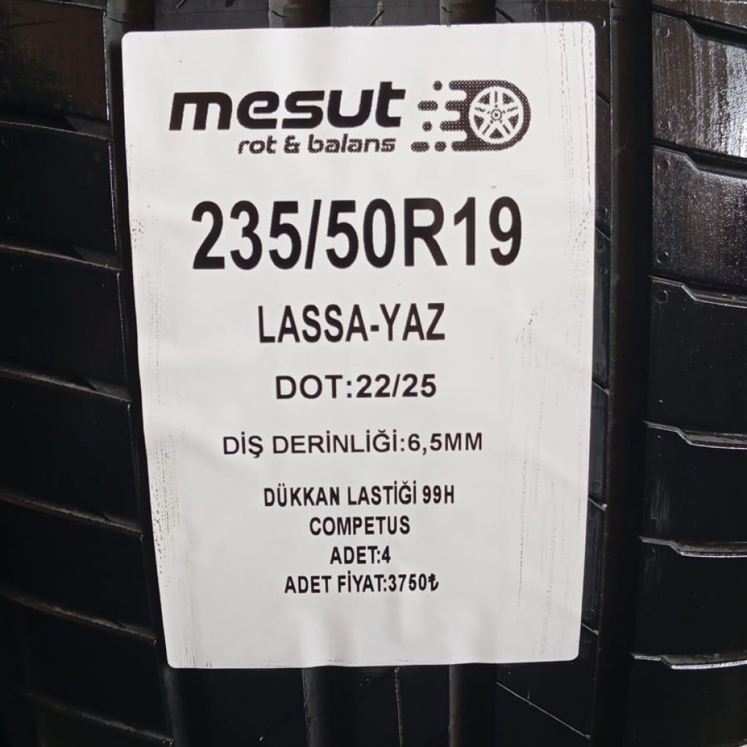 235/50 R19 99H LASSA COMPETUS ÇIKMA YAZ LASTİĞİ TOGG UYUMLU