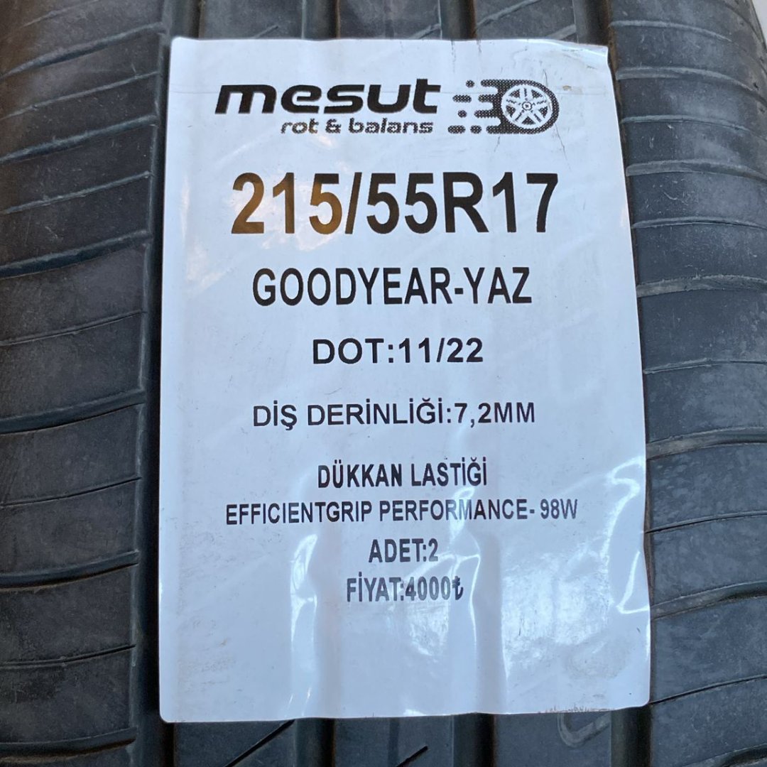 215/55 R17 98W GOODYEAR EFFICIENTGRIP PERFORMANCE