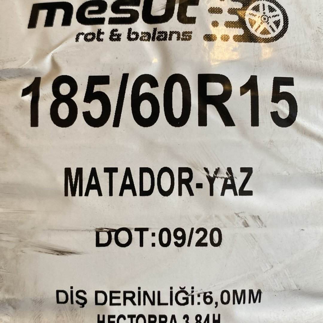 185/60 R15 MATADOR HECTORRA 3 YAZ ÇIKMA LASTİK