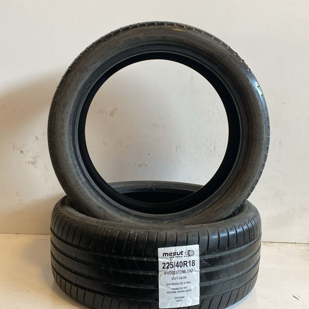225/40 R18 BRIDGESTONE TURANZA T001 RFT YAZ ÇIKMA LASTİK