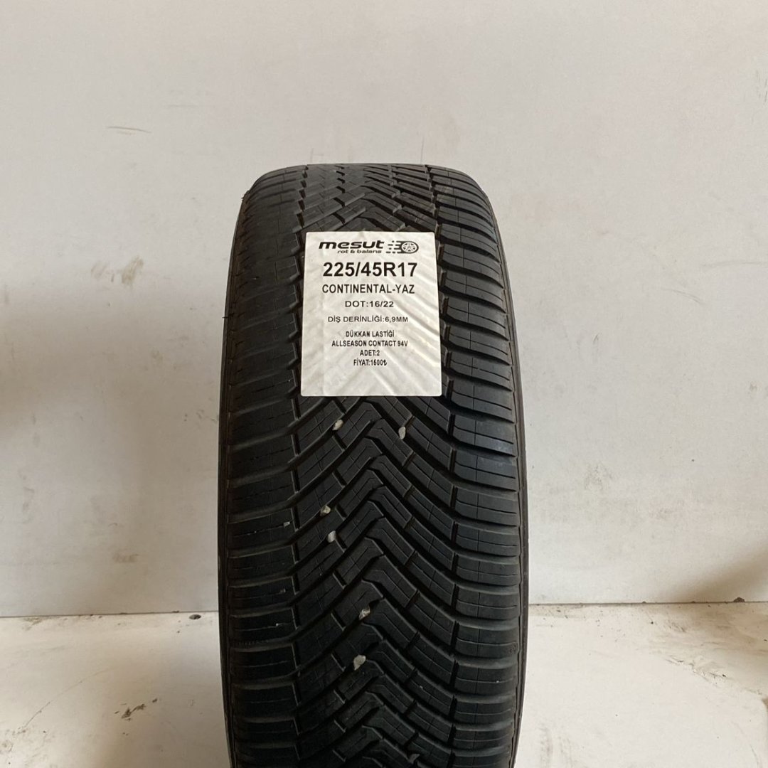 225/45 R17 94V CONTINENTAL ALLSEASON CONTACT DÖRT MEVSİM ÇIKMA LASTİK