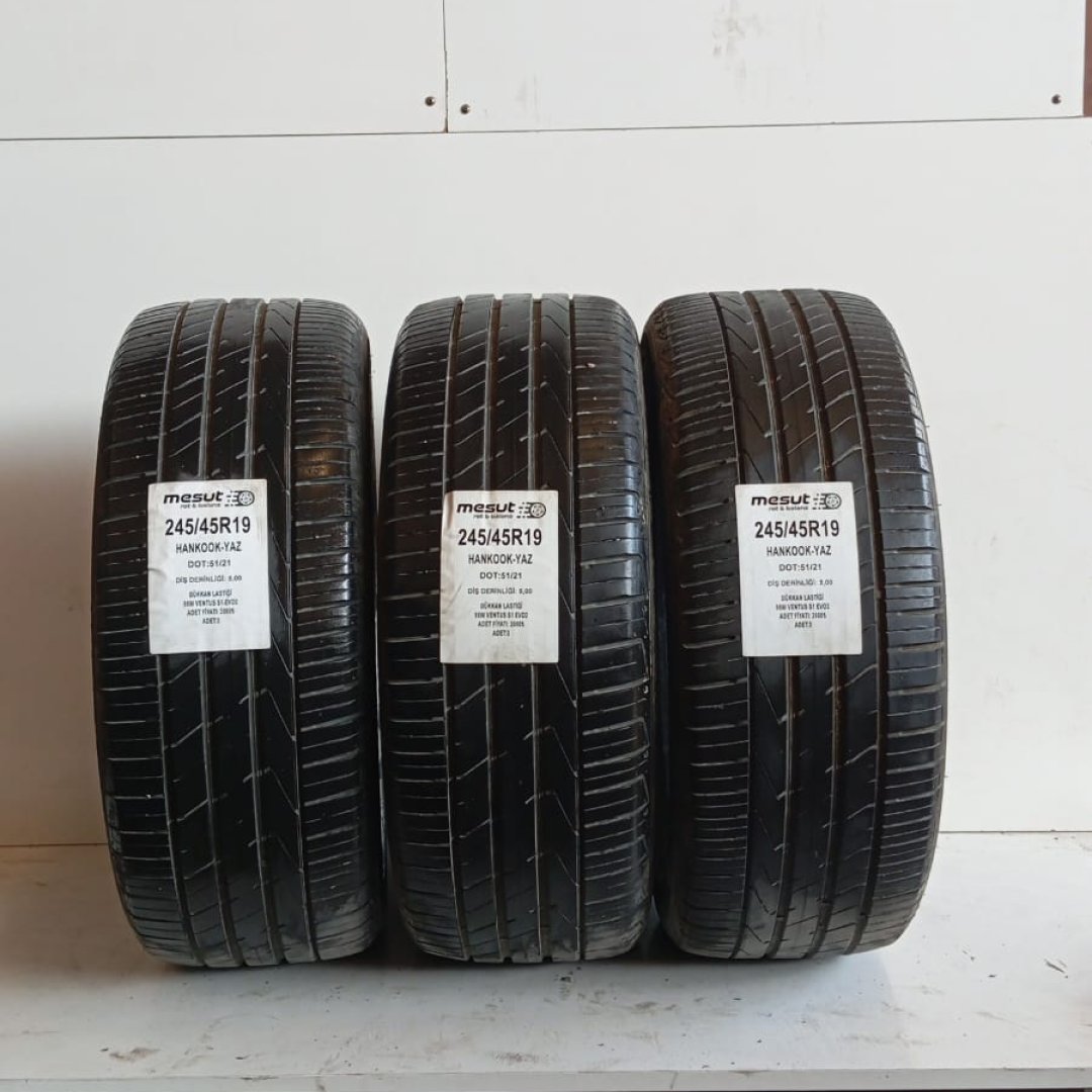 245/45 R19 98W HANKOOK VENTUS S1 EVO2 ÇIKMA YAZ LASTİĞİ